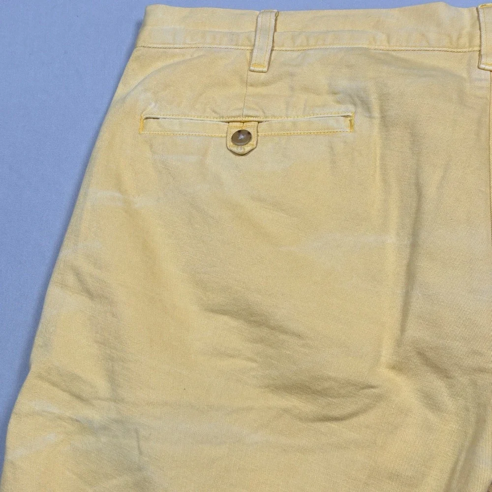 Polo Ralph Lauren Salinger Chino Shorts Mens 40 Yellow Straight Fit Cotton Twill